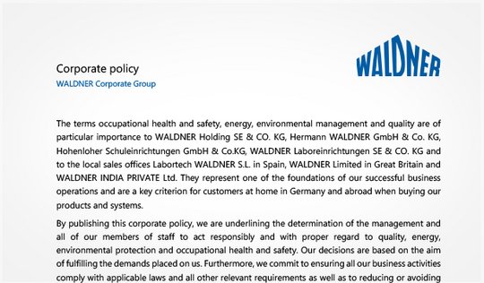Corporate policy in english